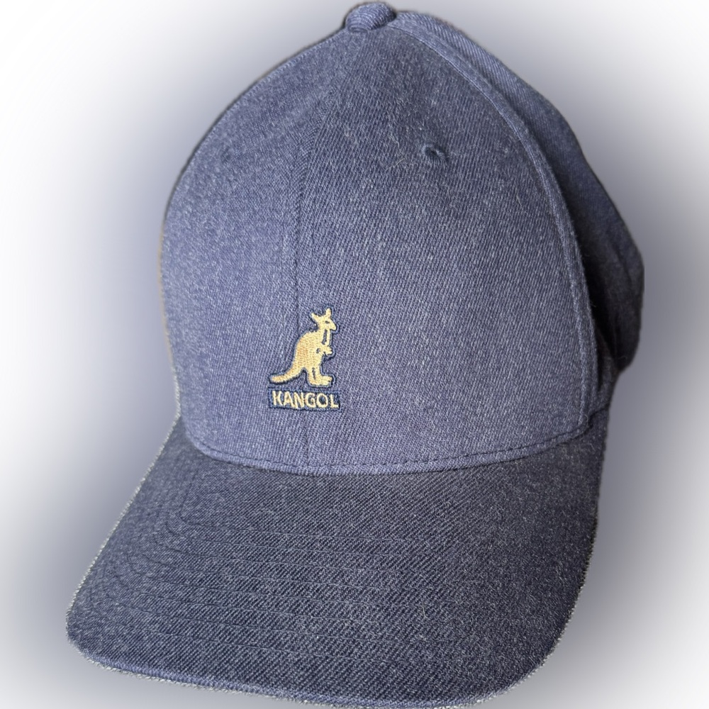 Kangol Blue Denim Hat with Gold Logo Men’s Hat L / XL